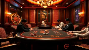 Experience thrilling gameplay in a luxurious casino setting featuring cwin betting options.