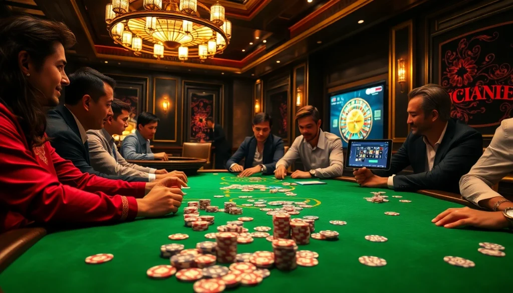 Engage with high-stakes poker action at https://www.6rwin55.com/ featuring colorful chips and cards.