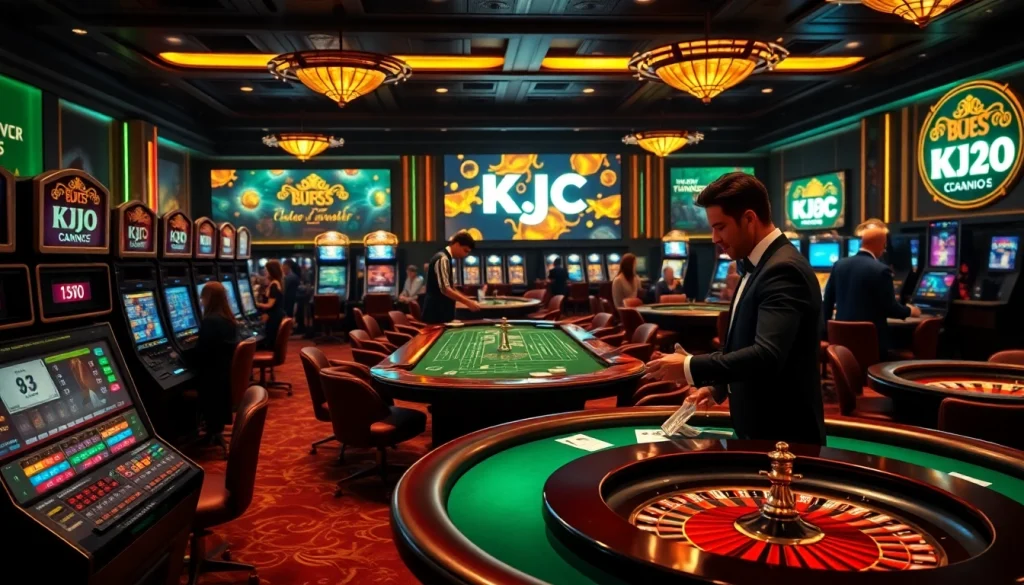 Experience vibrant gaming at KJC online casino with thrilling roulette tables and engaging slot machines.