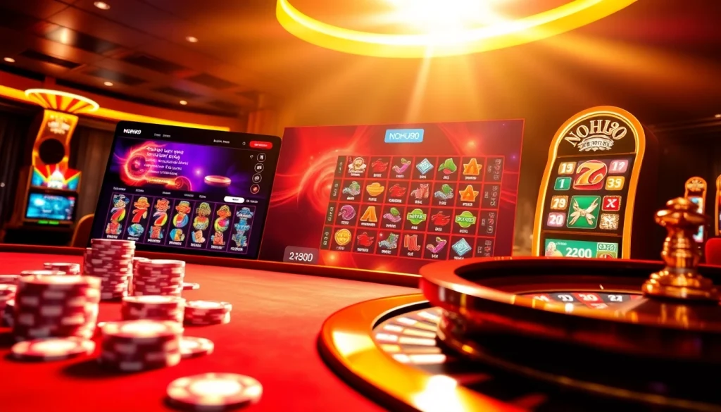 Experience the excitement of NOHU90 with vibrant casino games and engaging online betting interfaces.