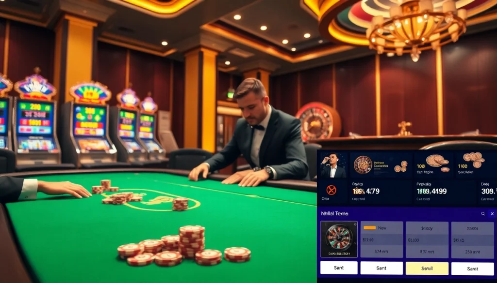 Engaged players at a luxurious table explore betting options at nhà cái f168 casino.