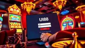 Engaging with the đăng nhập uu88 interface in a vibrant casino setting