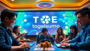 Pemain yang bersemangat menikmati permainan TogelSumo online dengan visual yang hidup dan suasana yang ramah.