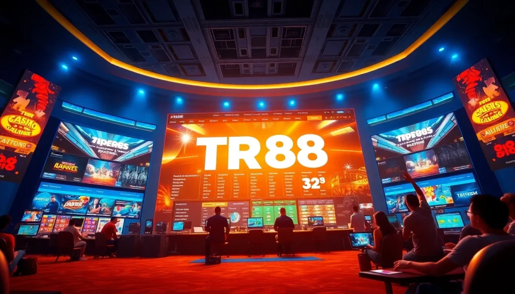 Experience the excitement of TR88's dynamic gaming platform featuring casino games and sports betting.