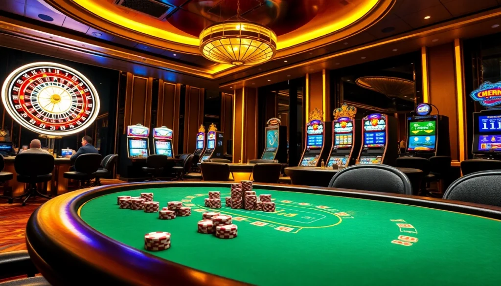 Experience the thrill of Nhà cái Fly88 with high-stakes poker and vibrant casino ambiance.