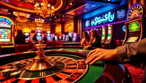 Experience the thrill of casino excitement with 88t-themed roulette and vibrant poker chips.