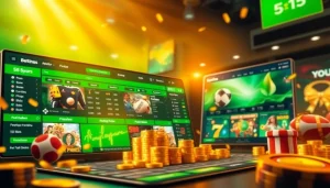 Online betting interface of 55V5V showcasing interactive games and promotions.