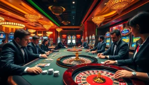 Experience thrilling casino gaming with poker chips and roulette wheels at indoxxi game tables.