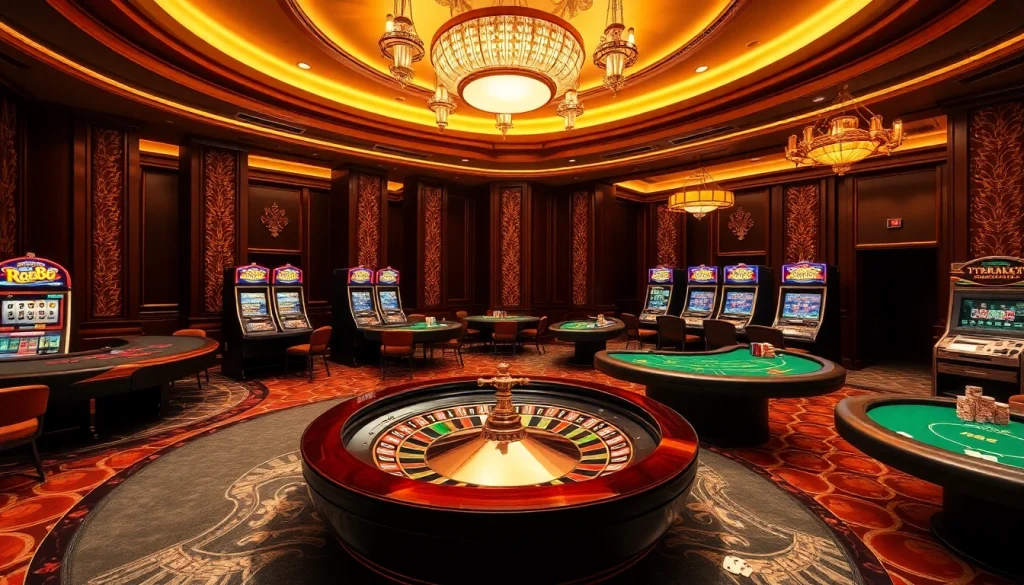 Experience the thrill of rr88 kjc in a luxurious casino setting with exciting gaming tables.