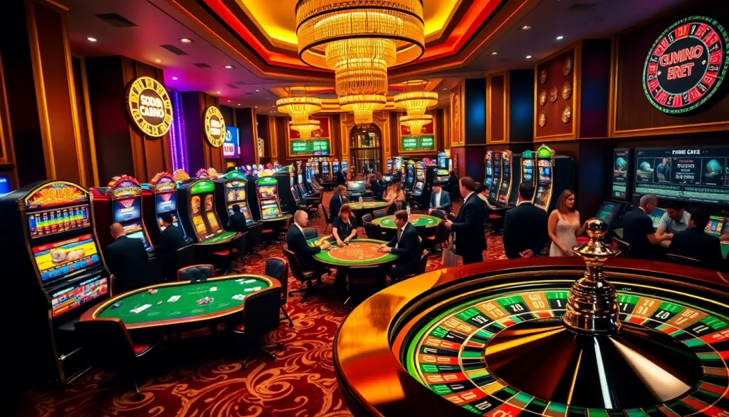 Players enjoying games at SODO Casino, capturing the thrill of gambling excitement.