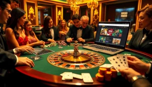 Players enjoying a thrilling game at the RR8888.in.net roulette table, illustrating excitement in online gambling.
