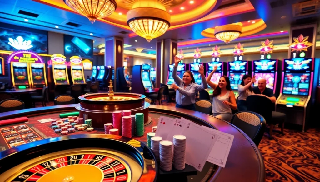 Experience thrilling gaming at https://bet88.limited/ with vibrant casino tables, cards, and roulette wheels.
