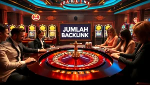 Engage in thrilling gambling as JUMLAH BACKLINK influences your winning strategies at a vibrant casino.