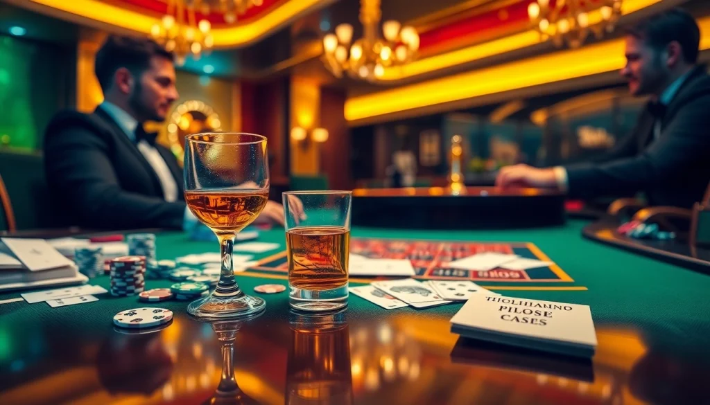 Thrombosed hemorrhoid treatment seamlessly integrated into a vibrant casino scene featuring poker elements