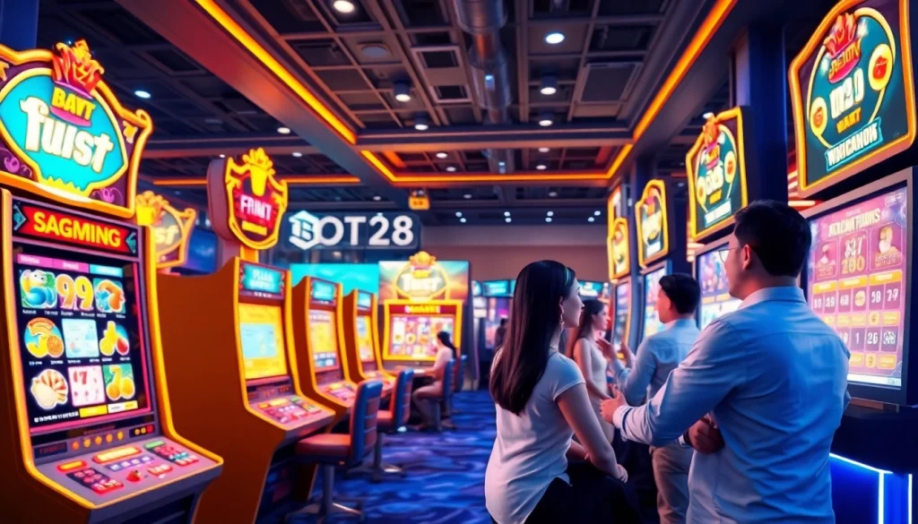 Exciting gaming interface of BJ38 showcasing online betting options and vibrant game elements.