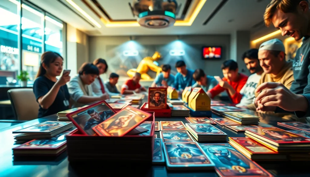 イチカオリパ おすすめ コレクターズトレーディングカードが、暖かい照明の中、鮮やかなセッティングで美しく展示されています。