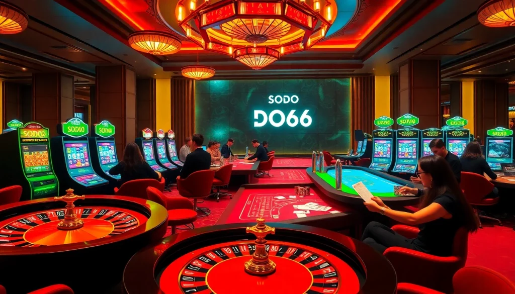 Experience dynamic gameplay at https://sodo66new.com with exciting casino tables and vibrant slot machines.