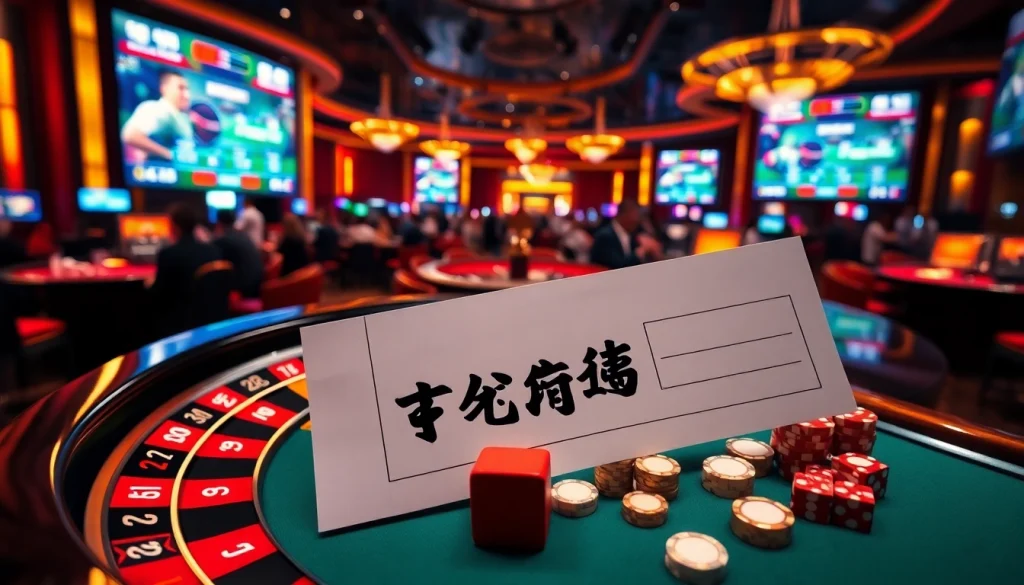 Experience thrilling แทงบอลโลก action at a vibrant casino with roulette, poker, and live sports betting.