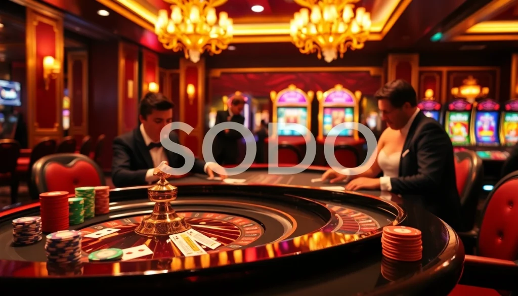 Join the excitement of SODO Casino with vibrant gaming tables and thrilling gameplay.