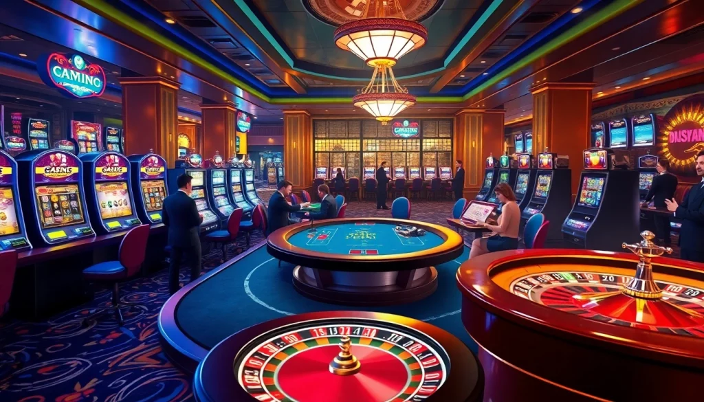Trải nghiệm sự hứng khởi tại https://luck8.com với các yếu tố casino sống động như bàn poker và máy đánh bạc.