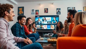 Experience entertainment joyfully with Lauthaitv in a cozy living room setting.