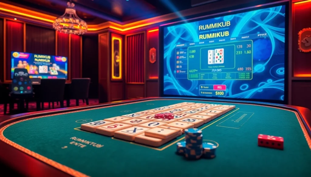 Engage with רמיקוב אונליין through immersive virtual gameplay set in a luxurious gambling atmosphere.