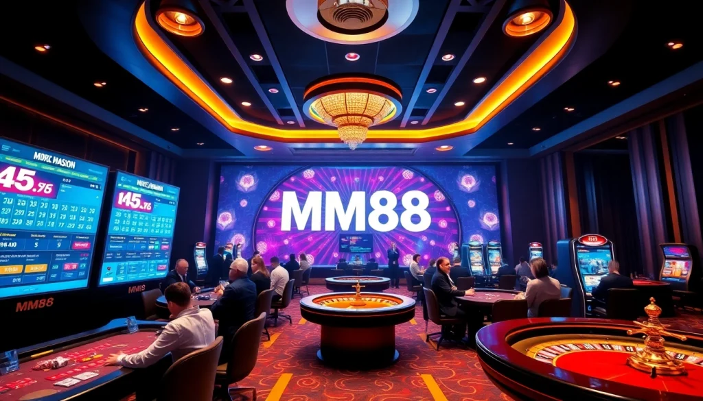 Exciting MM88 online casino experience showcasing luxury and diverse games
