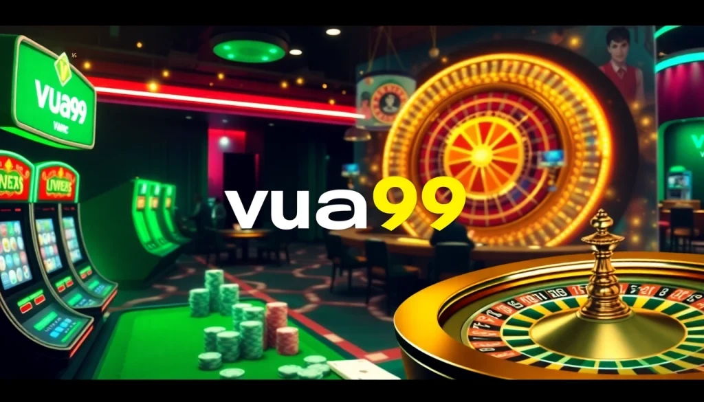Vua99 online casino gaming experience with vibrant tables and exciting interactions.