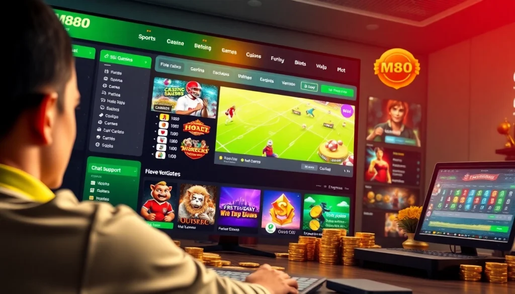Explore the online betting experience at https://mm88.center/ with a vibrant, user-friendly interface showcasing diverse games.