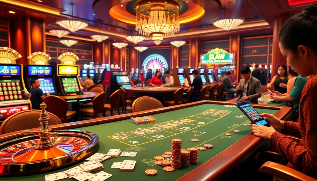 Experience the thrill of pengeluaran china as players check results at an elegant casino.