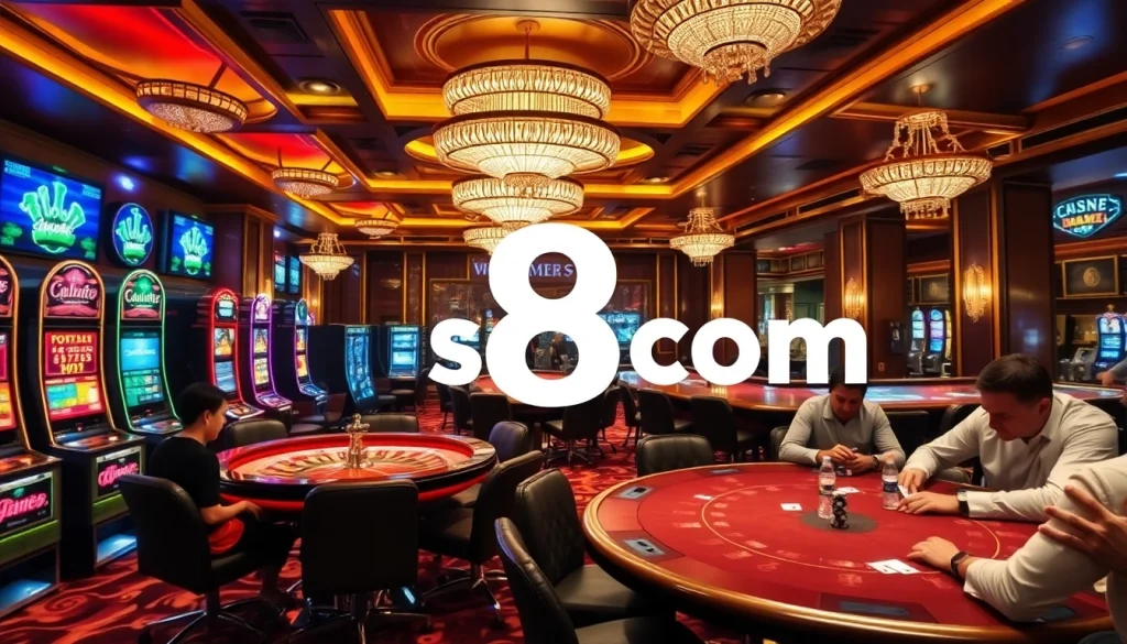 Experience thrilling games at s8 com casino with vibrant tables and engaging players.