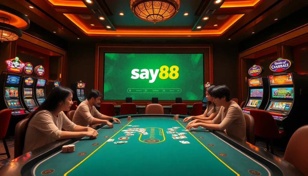Engage in thrilling games at say88 nhà cái online casino with vibrant tables and exciting players.