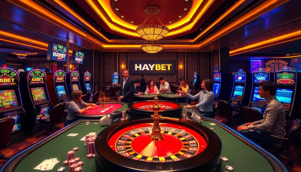 Experience the thrill of gambling at HAYBET with engaging poker games and vibrant slot machines.