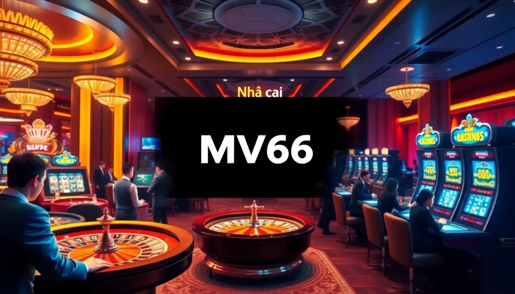 Experience the thrill of betting with Nhà cái MV66 at a vibrant online casino.