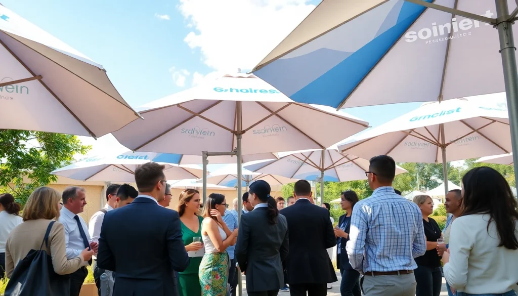 Personalizuoti skečiai su logotipu pagerina tinklavimo renginius, demonstruodami stilingus dizainus.