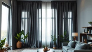 Verduisterende gordijnen die privacy bieden en de kamer donker maken.