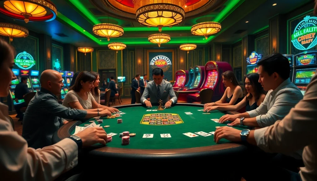 Experience the thrill of high-stakes gaming at 5z7776 com's elegant casino scene.