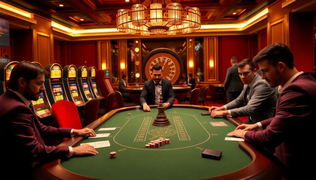 Engage in professional poker gameplay at 79king's luxurious casino table.